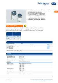 Thumbnail of document Data Sheet - 8537 Safety Switches